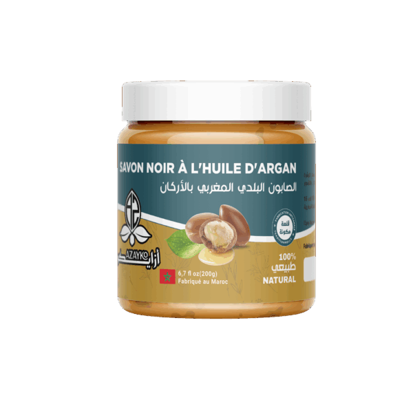 الصابون البلدي بالاركان    -  Savon noir argan 200g