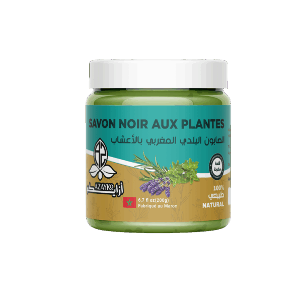 الصابون البلدي بالاعشاب    -Savon noir aux herbes 200g